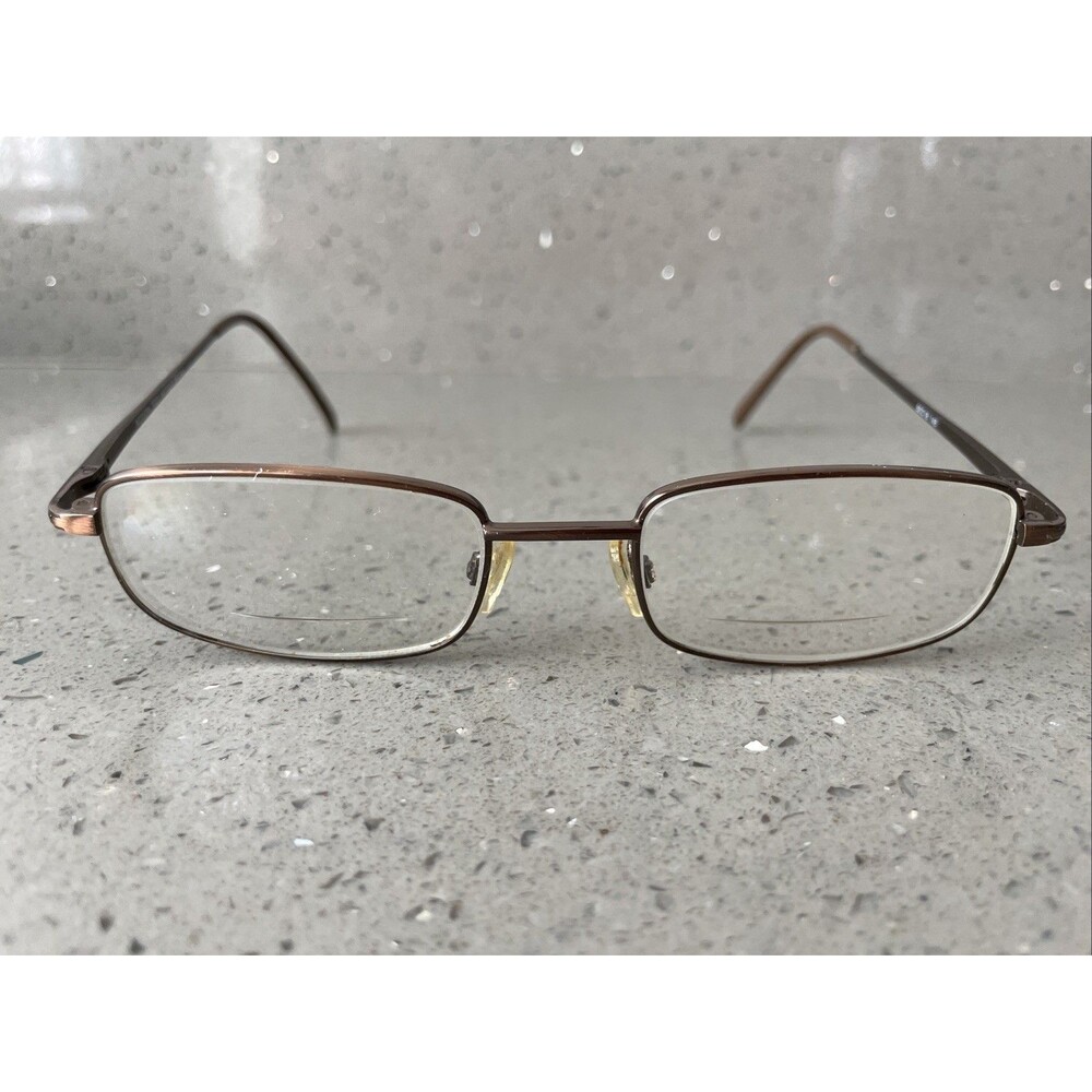 MODERN OPTICAL TODD ANTIQUE BROWN EYEGLASSES GLASSES METAL FRAMES ONLY 50-18-145